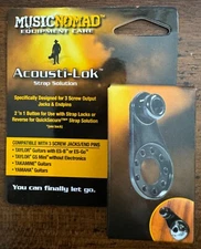 Music Nomad MN273 Acousti-Lok Strap Solution for 3 Screw Output Jacks & End Pins