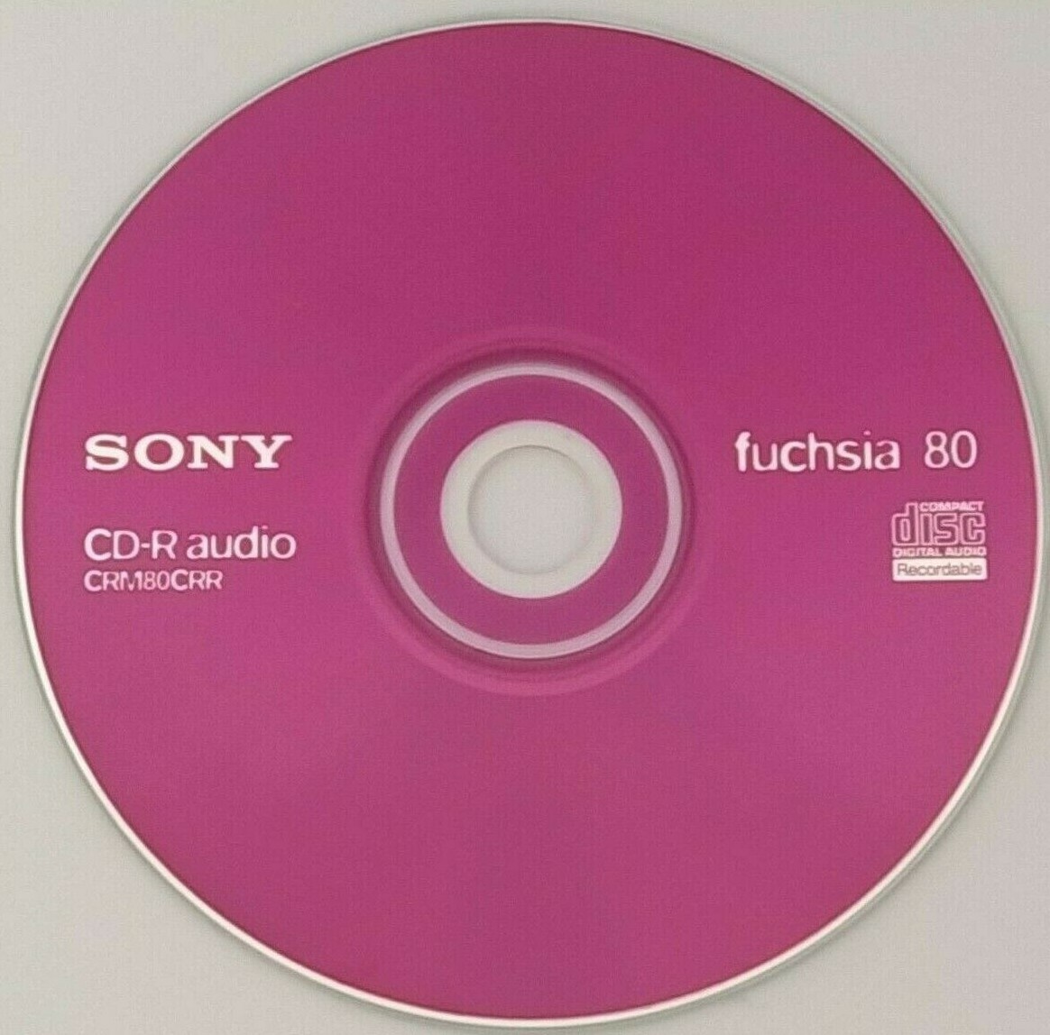 Sony CD-R Audio - CRM80CRR Fuchsia Red - Music CD-R Blank