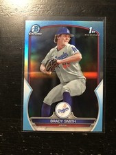 2023 Bowman Draft #BDC-109 Brady Smith Sky Blue Chrome Refractor Dodgers PWE