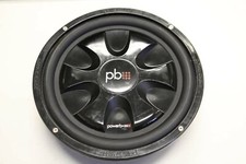 PowerBass S-12T - 12" Single 4-Ohm Shallow Mount Subwoofer 3.5" Height   B1