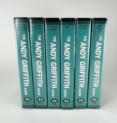 6 Vintage The Andy Griffith Show 1960's  Collector's Editions VHS (re-tv) 1999