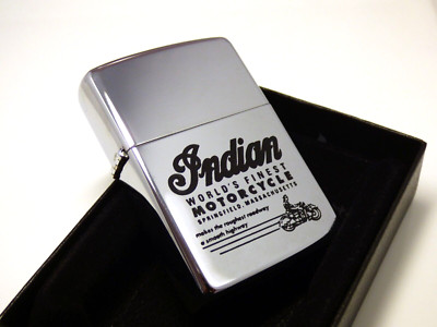 Zippo Lighter   Niagara Falls Ontario Canada    Indian W. F. Motorcycle   A85/II