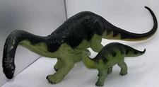 Vintage 1988 Safari Carnegie Collection - Apatosaurus Dinosaur w/ Baby