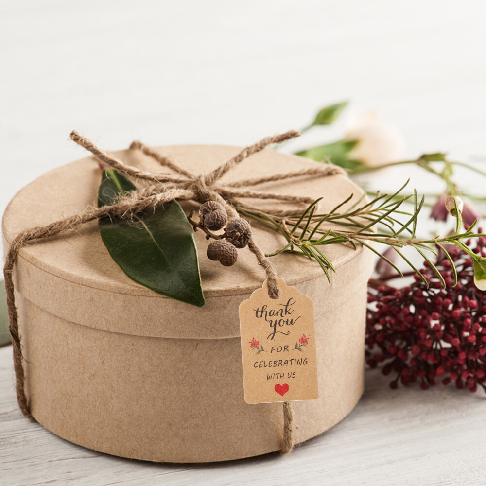 3 Sets Thank You Card Paper Wedding Kraft Gift Tags Hanging eBay