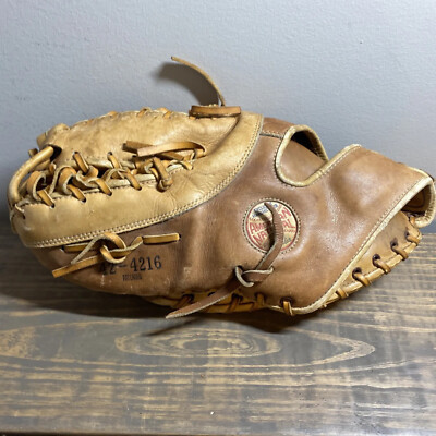 VINTAGE SPALDING JOE TORRE FIRST BASEMAN LEATHER BASEBALL GLOVE LHT 42-4216
