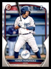 2023 Bowman Yeiner Fernandez #BP-138 FBC Los Angeles Dodgers