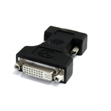 StarTech DVIVGAFMBK DVI to VGA Cable Adapter - Black - F/M 1 x HD-15 Male VGA