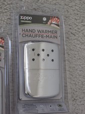 ZIPPO A-FRAME CHROME HAND WARMER CLAMSHELL - Silver- FREE SHIPPING