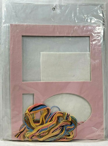 NEW 1995 Candamar Pink Baby 50911 Birth Announcement Cross Stitch Kit 10x8 9670 - Picture 3 of 3