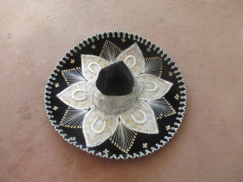 Vintage Gonzalez Sombrero Hat Black 
