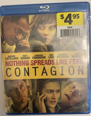 Contagion (Blu-Ray) Brand New Sealed Movie Matt Damon Jude Law Kate Winslet