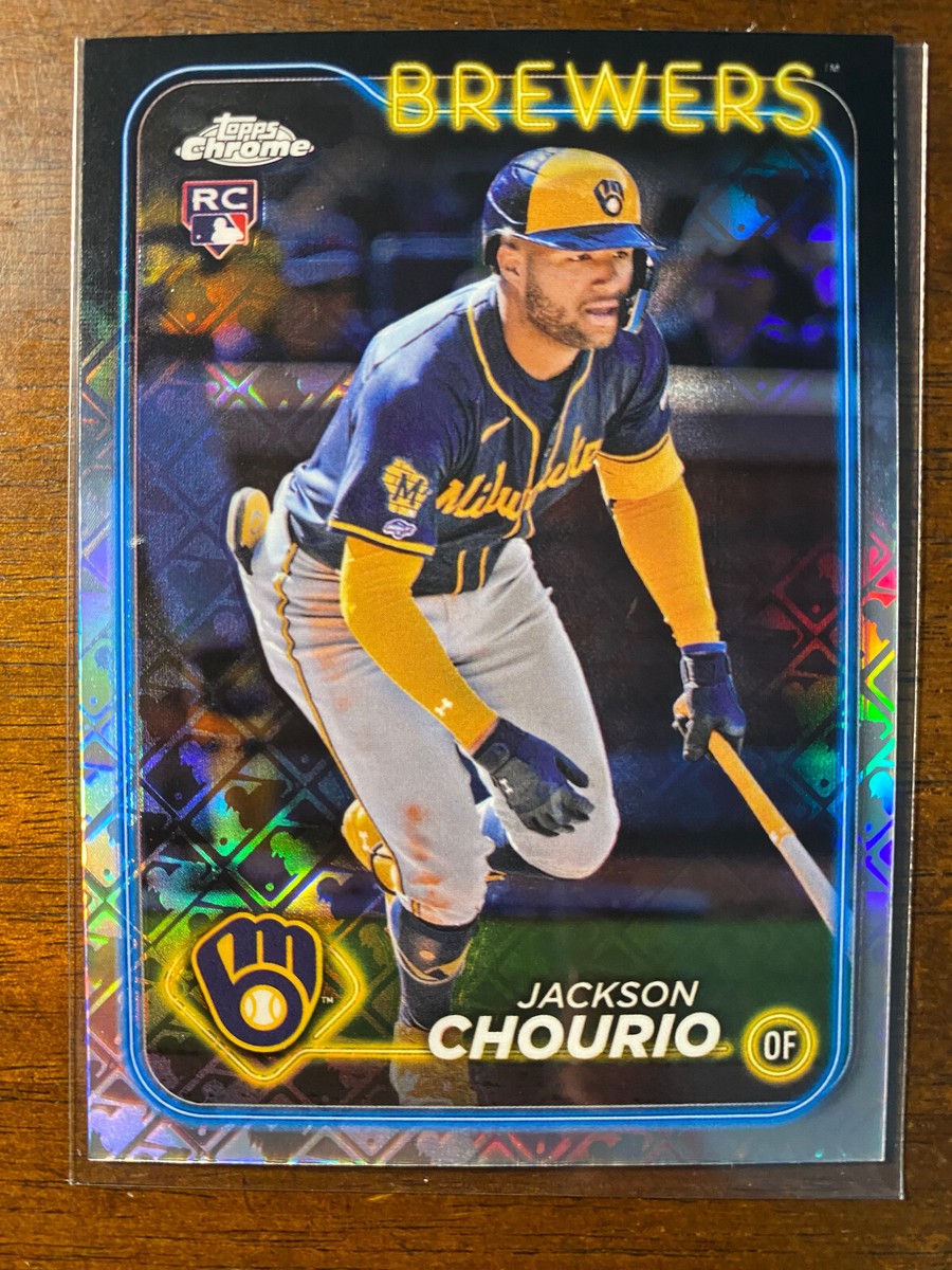2024 Topps Chrome Logofractor Jackson Chourio #161 RC Rookie 