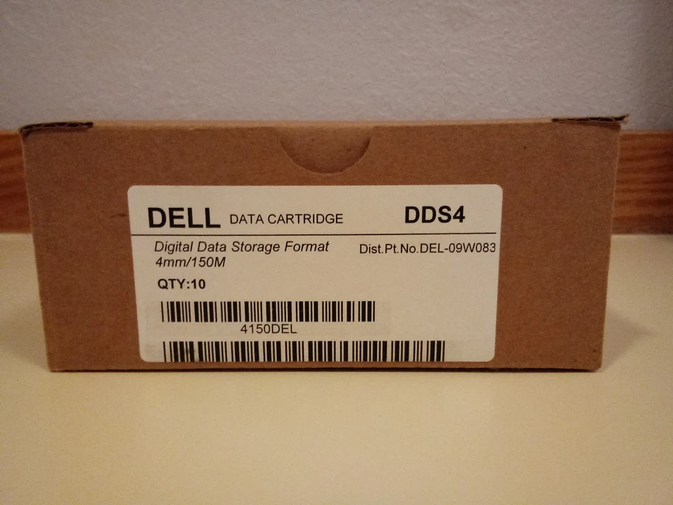 10 Packung DELL 4mm 150m DDS-4 Klebeband Patrone 20/40GB 09W083 - Bild 2 von 2