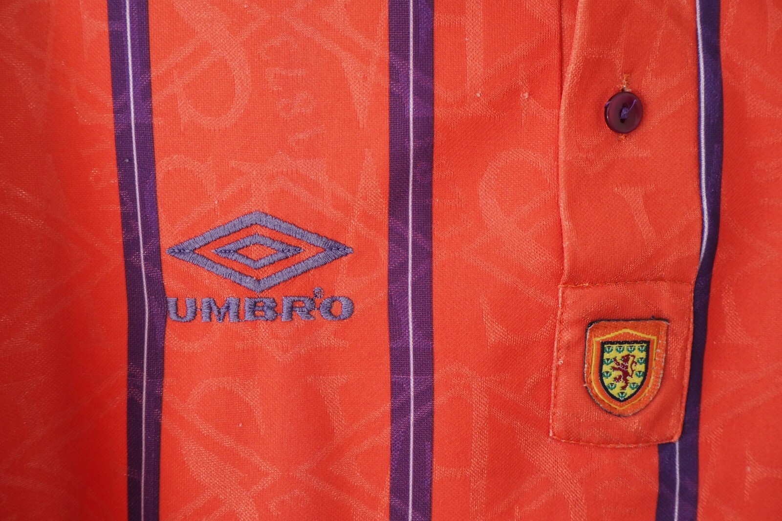 Scotland 1993 Umbro Away Jersey - Orange