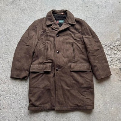 70s McGregor Pile Lined Heavy Wool Coat with Detachable Fishtail Hood