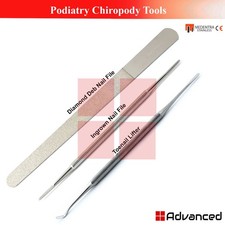Podiatry Chiropody Tools Diamond Deb Nail Filer Ingrown Nail File Toenail Lifter