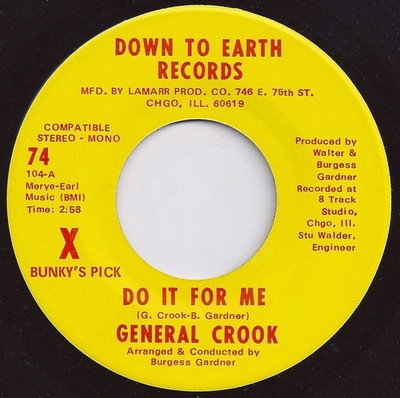 General Crook - Do It For Me / Till Then, 7'', (Vinyl)