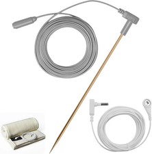 Copper Grounding Rod Kit with 40Ft Grounding Wire  Alligator Clip, Portable Gro