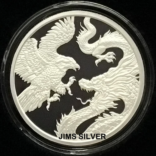 2025 Silver Shield TRADE WAR 1 oz Silver PROOF w/ Error & BOX & LOW COA! RARE!