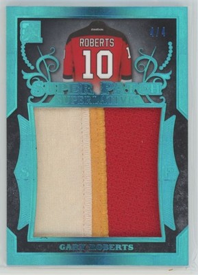 2017-18 Leaf super patch  - Green Spectrum Foil 4/4 Gary Roberts #DH-03