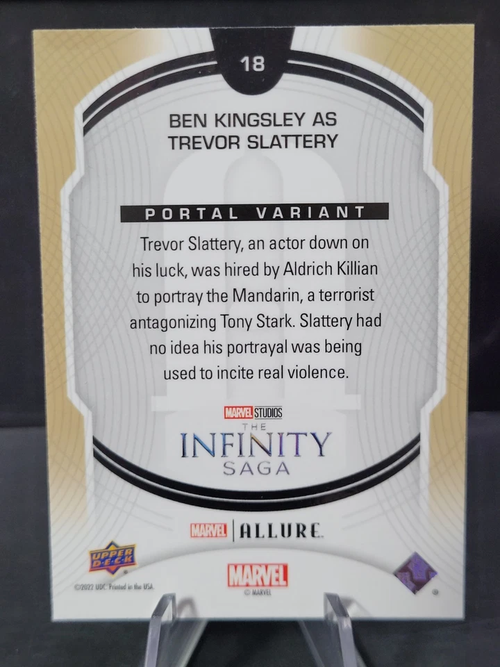 BEN KINGSLEY as Trevor Slattery 2022 Upper Deck Marvel Allure Portal Variant - Image 2 of 3