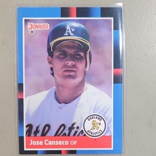 1988 Jose Canseco Donruss 302 Oakland Athletics MLB Baseball Error Card Base Set