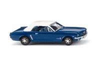 Wiking 020546 Ford Mustang Cabrio - Enzianblau, 1:87, NEU - Modellauto