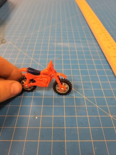 Tonka Motorcycle 1982 Vintage Toy Orange Dirt Bike Motocross Collectible Mini