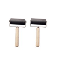 2 StÜCke 6 Cm Ink Stamping Roller Weichen Gummi Brayer Druckgrafik Handwerk