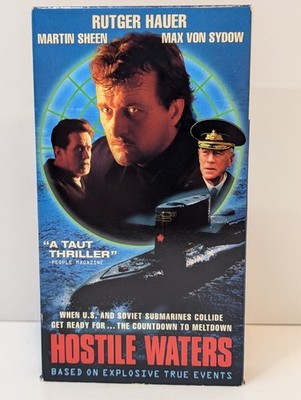 Hostile Waters | (1997)-VHS | HBO | Used | Rutger Howard Martin Sheen Colm Feore