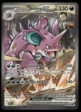 TEAM ROCKET'S NIDOKING EX 233/182 DESTINED RIVALS POKEMON HOLO NM