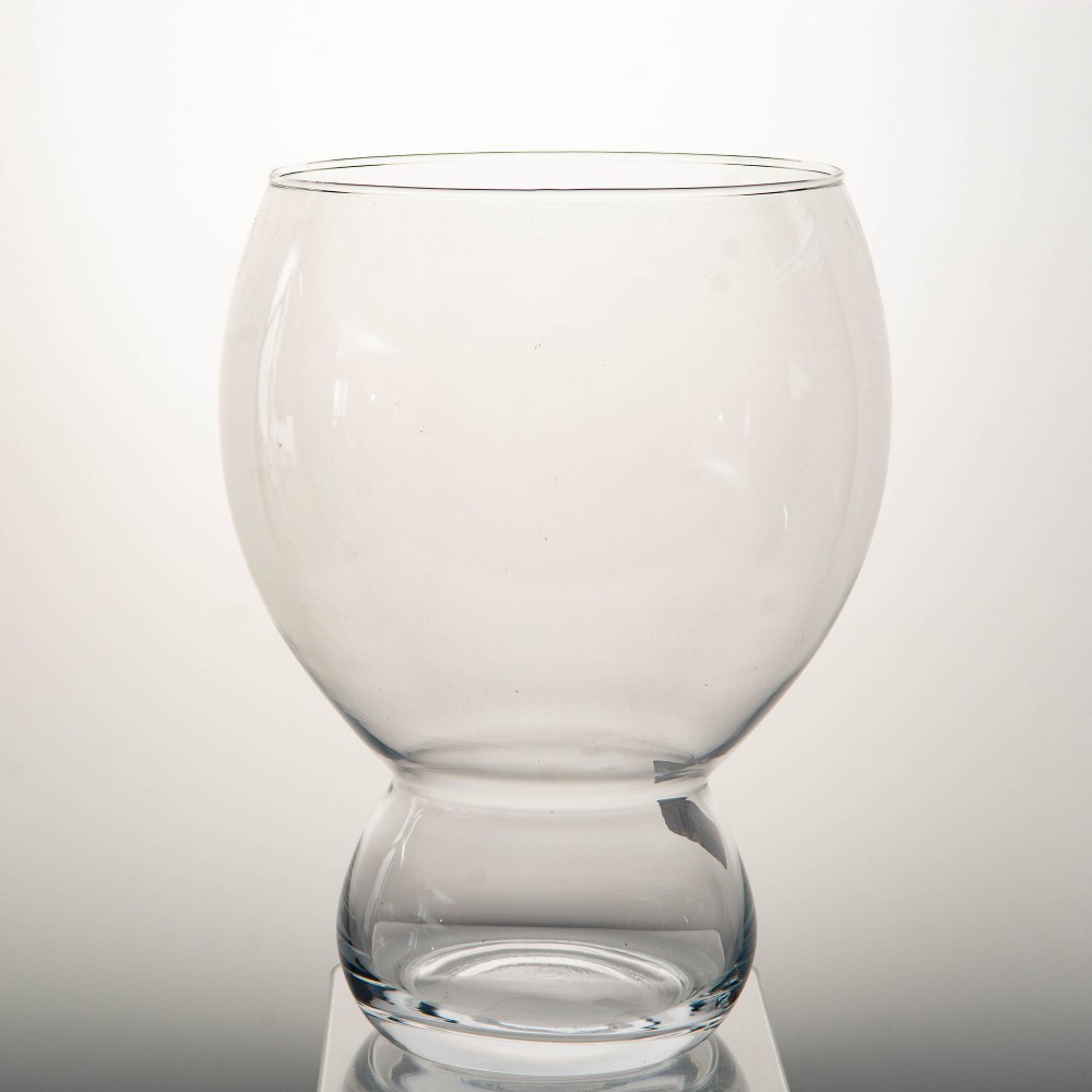 Vase Takuma 26 cm en verre lourd et stable pour grands bouquets