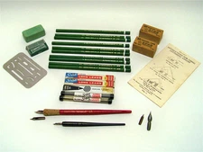 Kimberly Scripto Eberhard Faber Berkeley Pencil Eraser Ink Pen Drafting Supplies