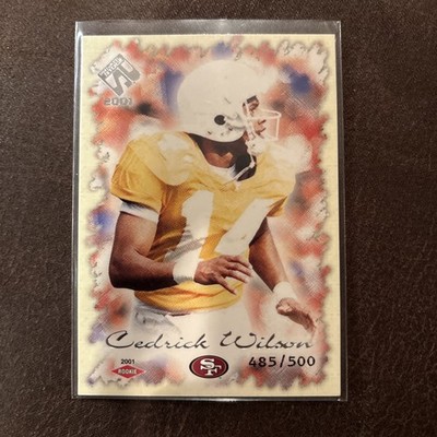 CEDRIC WILSON 2001 PACIFIC PRIVATE STOCK /500 #165 ROOKIE 49ers