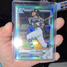 Topps Bowman Chrome James Beard Yoan Moncada Serial Numbered White Sox 