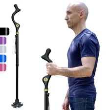 Walking Cane Foldable for Men  Women Seniors for Balance,Self Standing Foldi...