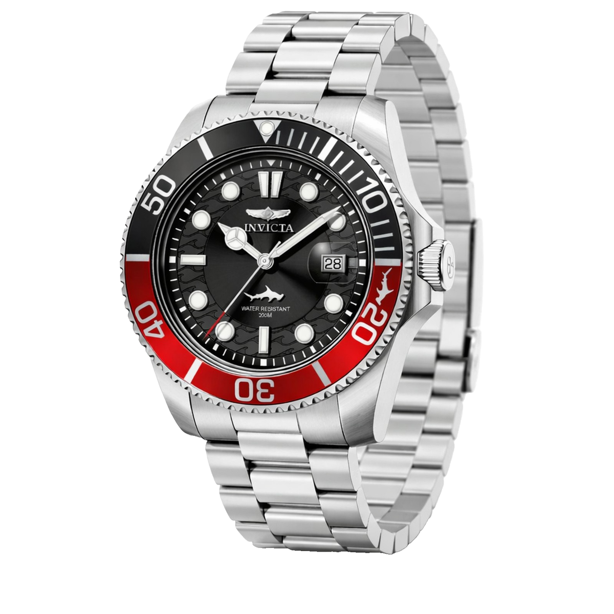 Invicta Pro Diver Mens Watch Stainless Steel Unidirectional