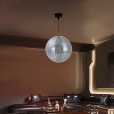 16 inch Disco Ball with Motor, Large Disco Ball with Light for Party Decor