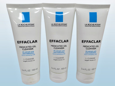 LA ROCHE POSAY EFFACLAR MEDICATED GEL CLEANSER 3.4 OZ NWOB EXP: 2027 LOT OF 3