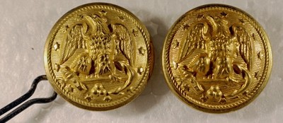 HH-07 US Navy Eagle Buttons 1941 or Later Black Back
