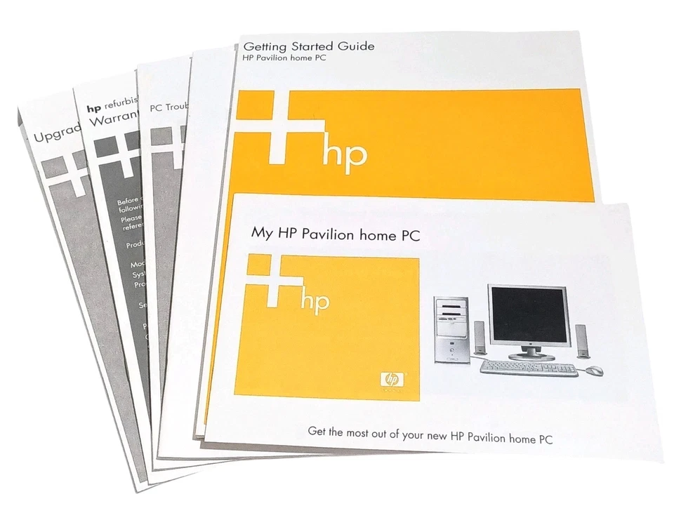 Set of 6 HP Guides for Pavilion Home PC (2005) PC Basics, Getting Started, Etc - Image 2 of 4