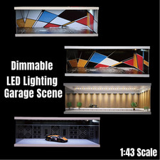 Diorama 1:43/64/18 Garage Model LED Lighting Parking Lots Model Scene Display US
