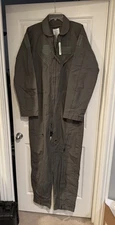 US Military CWU-27P Flight Suit Mens 46L Flame Resistant Flyers Coveralls Nomex