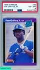 1989 DONRUSS KEN GRIFFEY JR #33 ROOKIE HOF SEATTLE MARINERS RC PSA 8 NM-MT