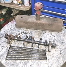 Farmall C Tractor Engine Rocker Arm Assembly Push Rods Valve Cover Ihc Parts 