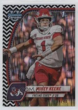 2024 Bowman U Chrome Black & White Stealth Refractor 34/48 Mikey Keene #131 1mo2