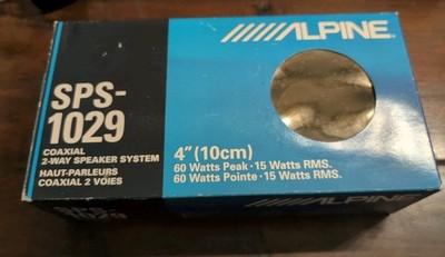 NIB Vintage Alpine SPS-1029 Speaker Set of 2 60W In Box ~ Original-New Old Stock