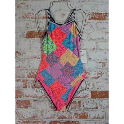Dolfin Uglies Swimsuit Women 28 Multicolor Hypnotize One Piece Training Swimwear