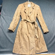 Andrew Marc Womens Trench Coat Size M Tan Bel...