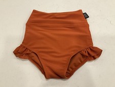 TIGER FRIDAY Rust-Colored Dance Bottoms. Filly Ribbed Briefs. Sz Child Sm. NEW.